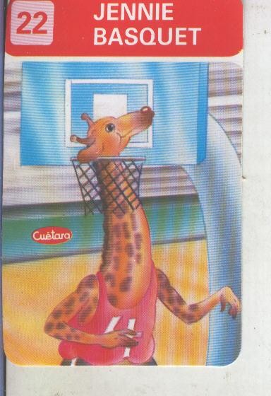 Cromos Los Zoolimpicos de Tostarica de  Cuetara numero 22: Jennie Basquet