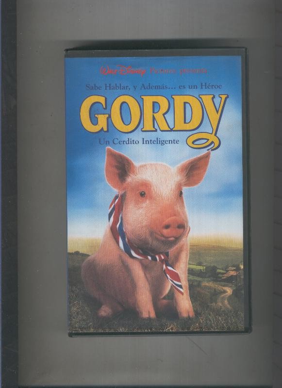 Video VHS: Walt Disney: Gordy un cerdito inteligente
