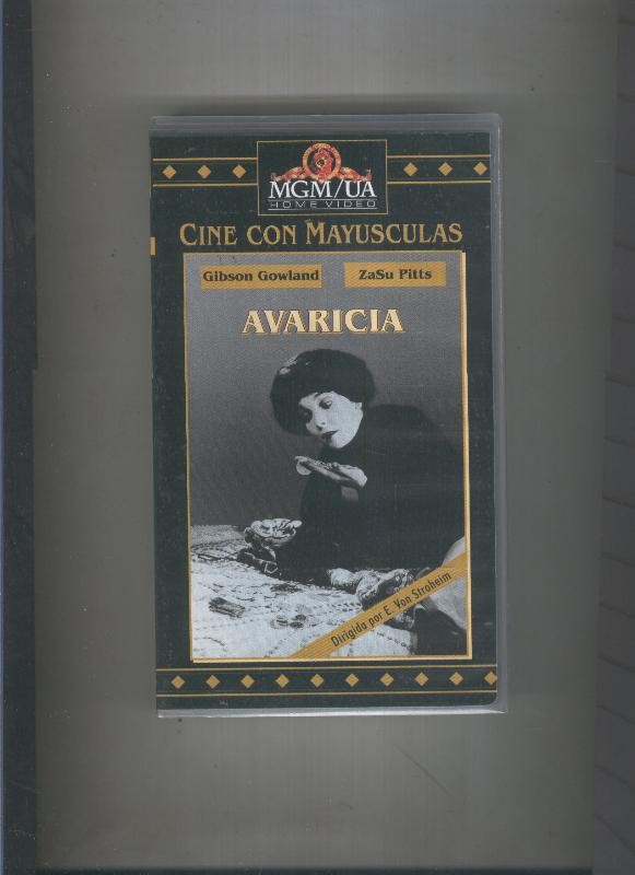 Video VHS: Cine con Mayusculas: Avaricia (Gibson Gowland-Zasu Pitts)