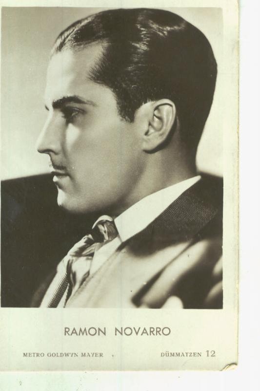 Postal Ramon Novarro protagonista de la pelicula de Ben Hur