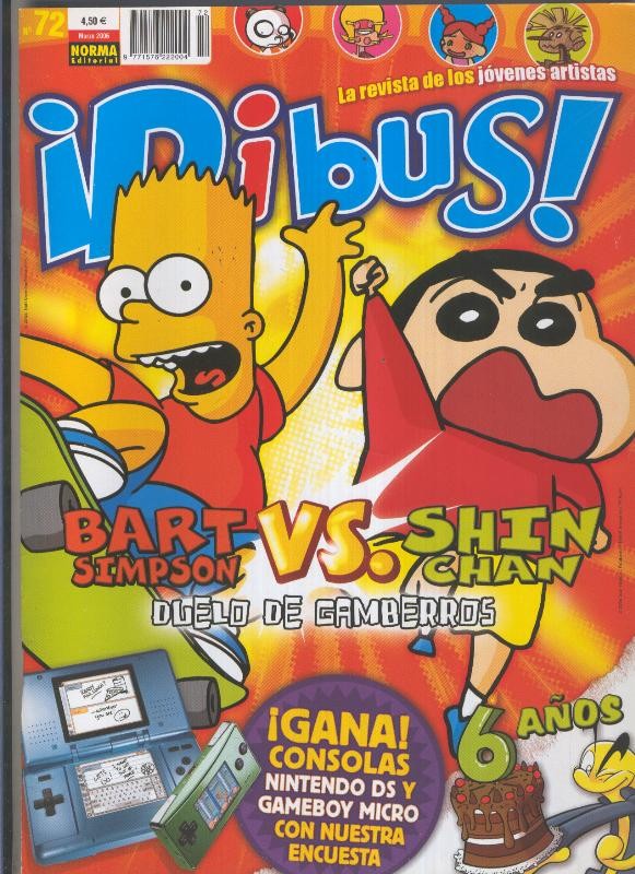 Dibus revista numero 072 con poster dedicado a Gisaku