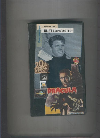 Video VHS: Documental de Burt Lancaster y En busca de Dracula