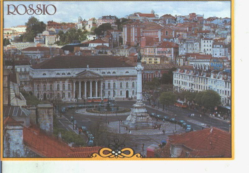 Postal 014129: Rossio, Lisboa, Portugal