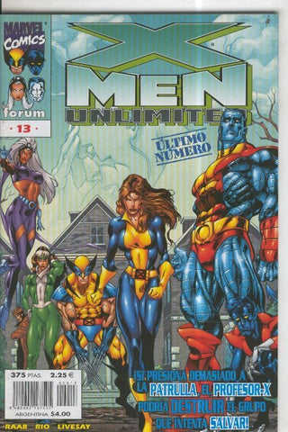 X Men Unlimited numero 13, fin de esta coleccion