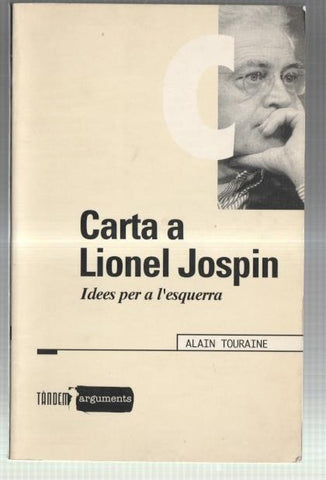 Carta a Lionel Jospin : idees per a l'esquerra