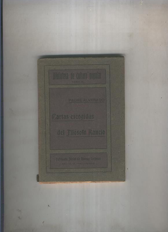 Cartas escogidas del Filosofo Rancio