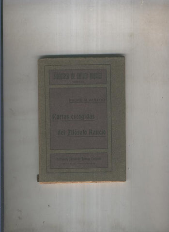 Cartas escogidas del Filosofo Rancio