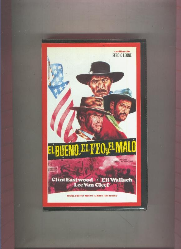 Video VHS: El bueno, el feo y el malo (Clint Eastwood)