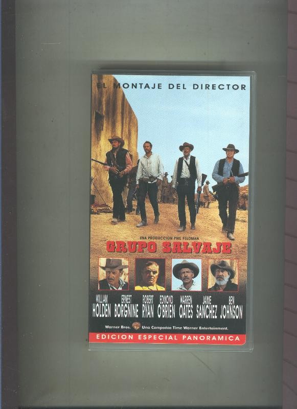 Video VHS: Grupo salvaje, el montaje del director (William Holden-Ernest Borgnine)