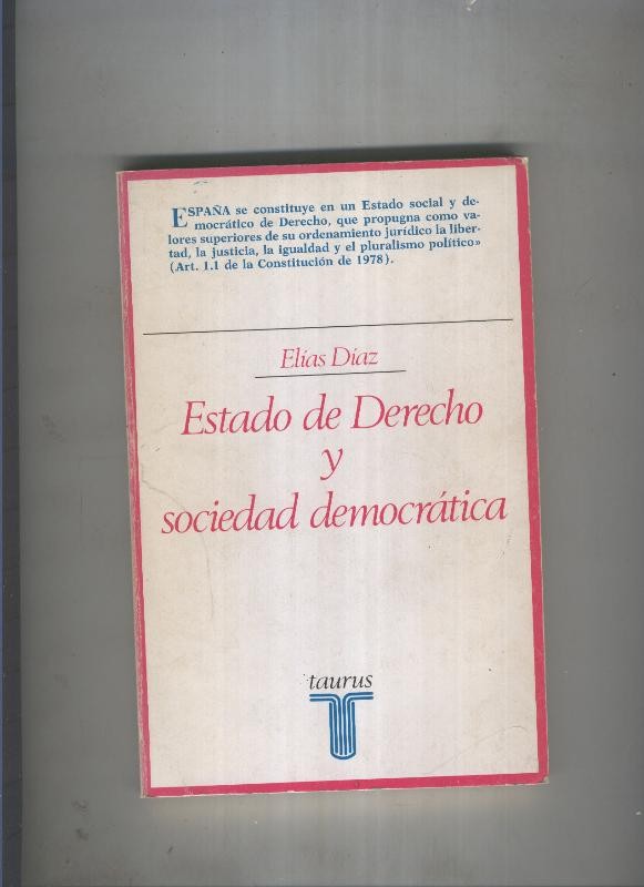 Estado de derecho y sociedad democratica