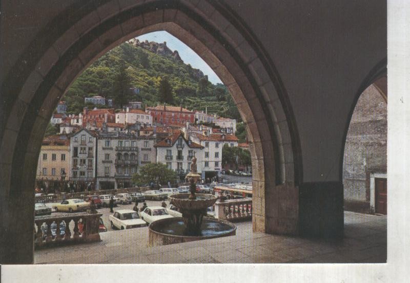 Postal 014138: Vista de Sintra desde la arcada del palacio, Portugal