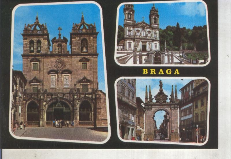 Postal 014153: Vistas varias de Braga, Portugal