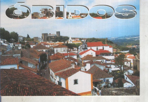 Postal 014156: Vista general de Obidos, Portugal