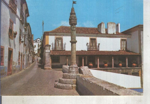 Postal 014160: Picota e iglesia de S.Tiago de Obidos, Portugal