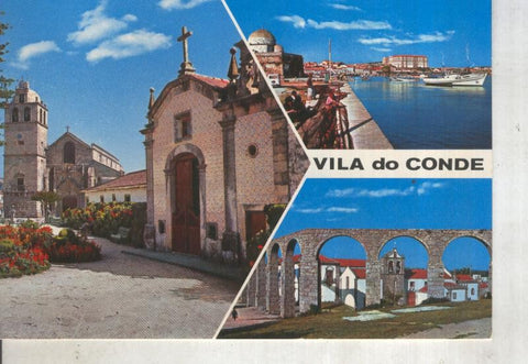 Postal 014165: Vistas de Vila do Conde, Portugal