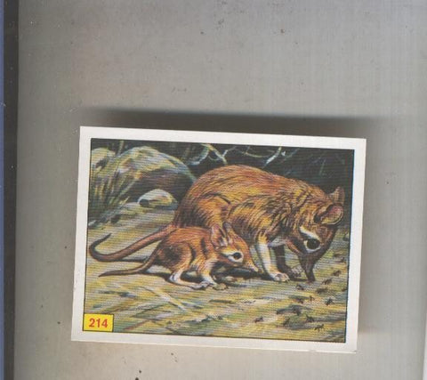 Cromo  Mamiferos de Panini numero 214