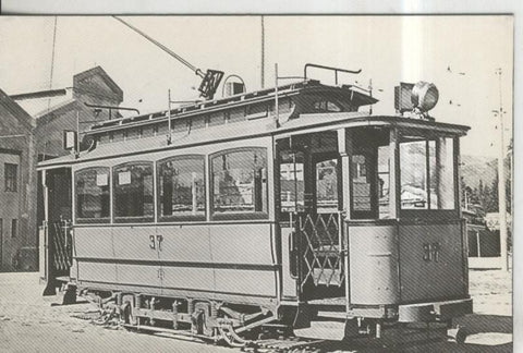 Postal 014191: Tren tranvias de Barcelona, coleccion viejas glorias