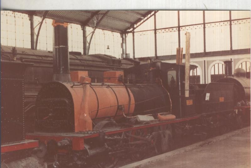 Postal 014208: Fotografia año 1983 en museo ferrocarril de ? 