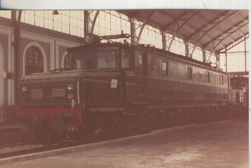 Postal 014216: Fotografia año 1983 en museo ferrocarril de ? 