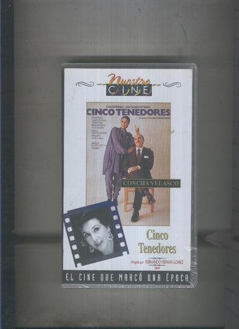 Video VHS: Nuestro cine; Cinco tenedores: Concha Velasco