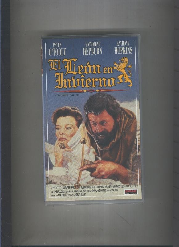 Video VHS: El Leon en invierno (Peter Otoole-Katharine Hepburn)