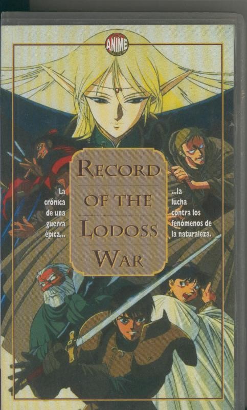 Video VHS: Record of the Lodoss War episodios 1 al 3