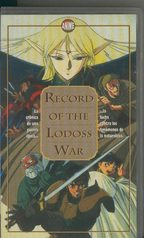 Video VHS: Record of the Lodoss War episodios 1 al 3