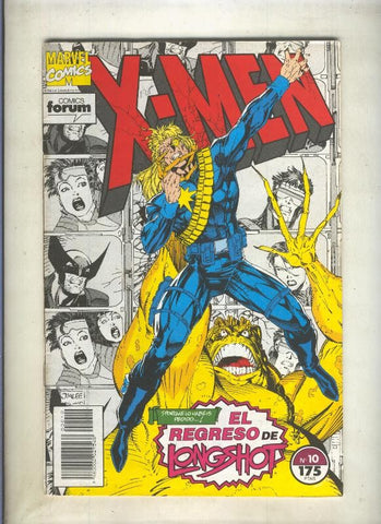 X Men volumen 1 numero 10 (numerado 1 en trasera)