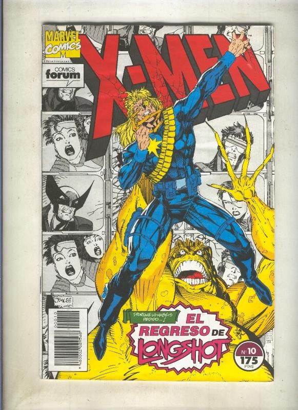 X Men volumen 1 numero 10 (numerado 2 en trasera)