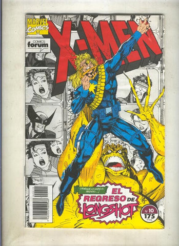 X Men volumen 1 numero 10 (numerado 2 en trasera)