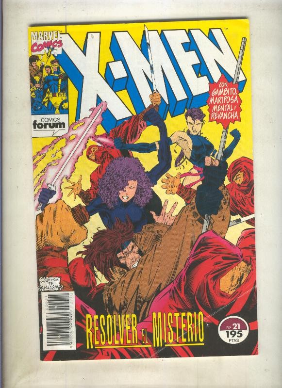 X Men volumen 1 numero 21 (numerado 1 en trasera)