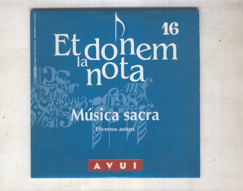 CD: Et donem la nota numero 16: Musica sacra