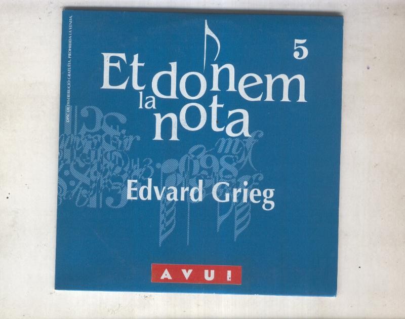 CD: Et donem la nota numero 05: Edvard Grieg: Peer Gynt y concert de piano