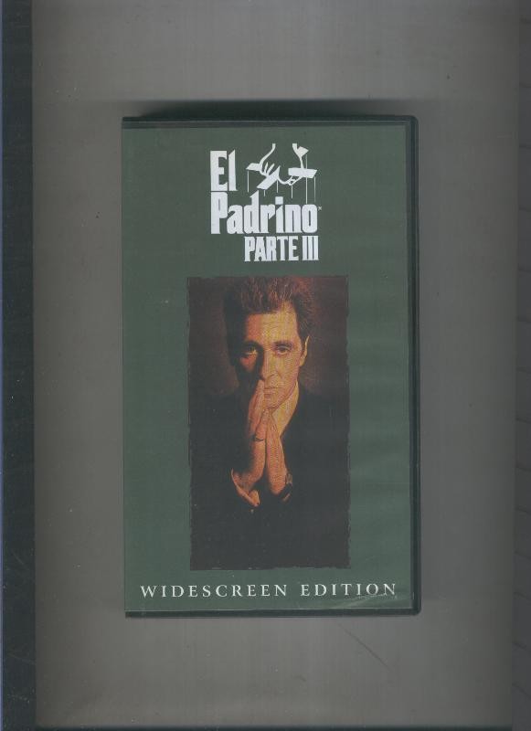 Video VHS: El Padrino, tercera parte (Al Pacino)