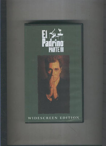 Video VHS: El Padrino, tercera parte (Al Pacino)