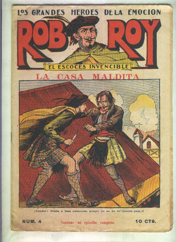 Rob Roy el escoces invencible numero 4: La casa maldita