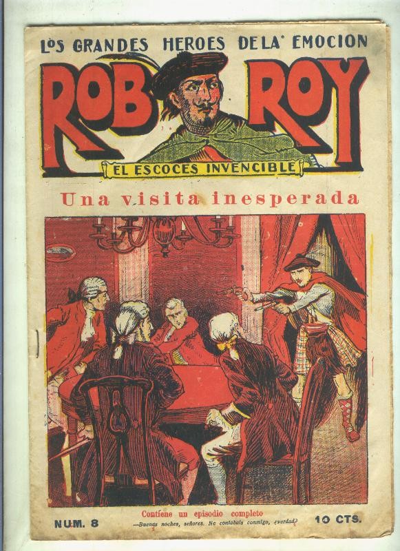 Rob Roy el escoces invencible numero 8: Una visita inesperada