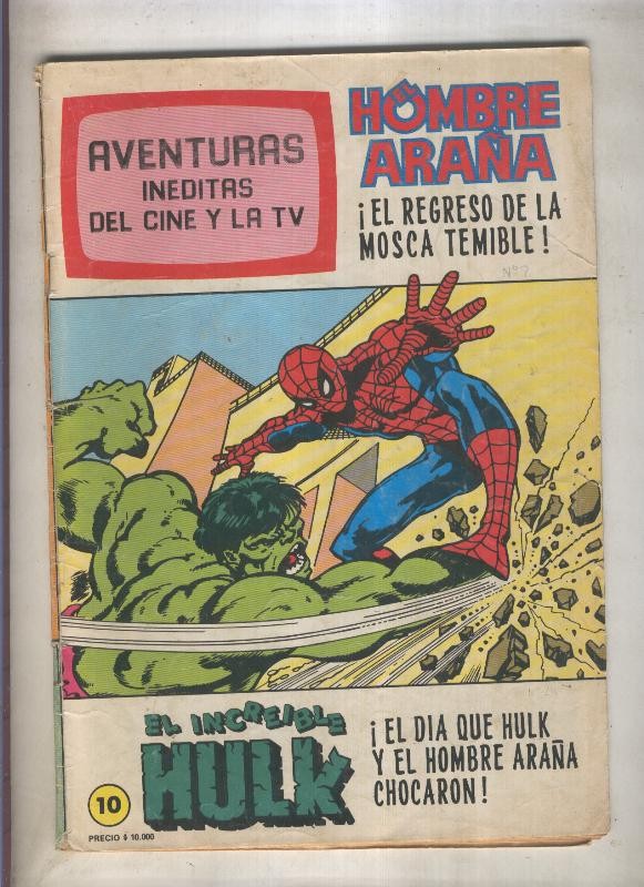 Aventuras Ineditas del Cine-TV numero 10: Spider/Hulk (numerado 2 en trasera)