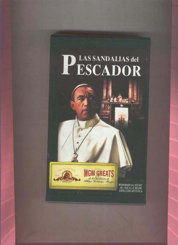 Video VHS: Las sandalias del pescador (Anthony Quinn)