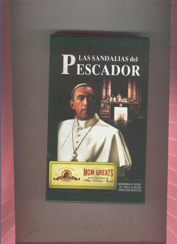 Video VHS: Las sandalias del pescador (Anthony Quinn)