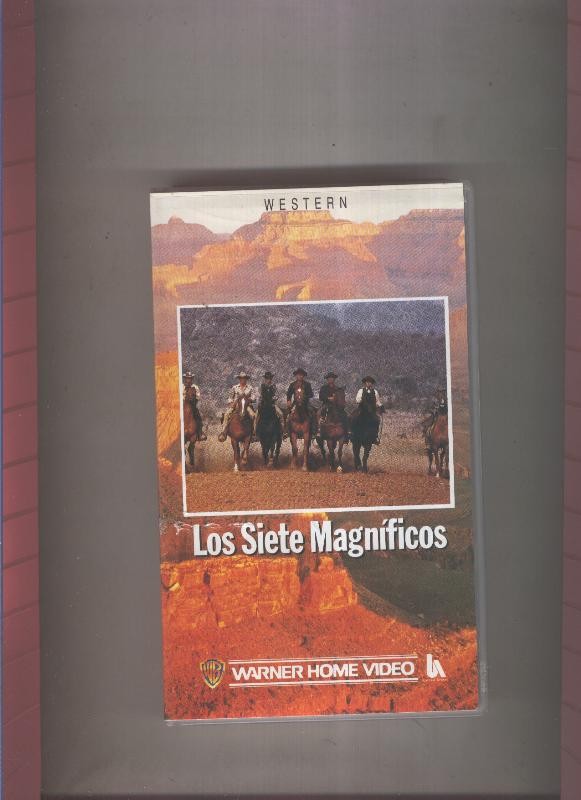 Video VHS: Los siete magnificos (Yul Brynner)