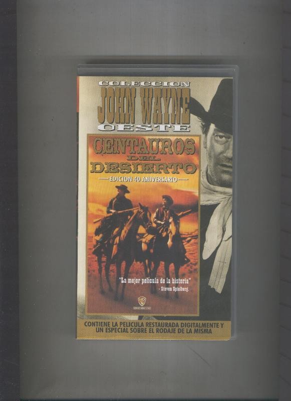 Video VHS: Centauros del desierto (John Wayne)
