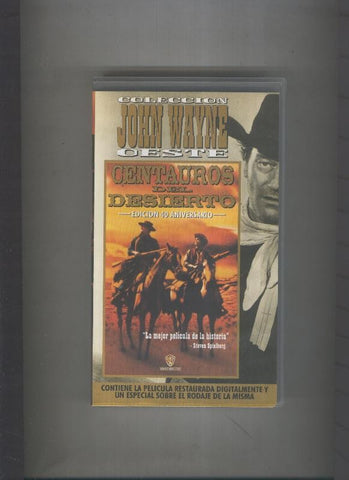 Video VHS: Centauros del desierto (John Wayne)