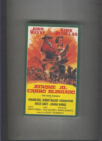 Video VHS: Ataque al carro blindado  (John Wayne - Kirk Douglas)