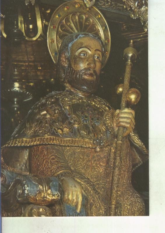 Postal 014317: Apostol Santiago en la catedra de Santiago de Compostela