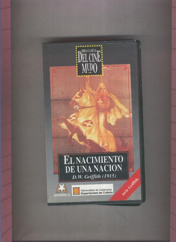 Video VHS: Obras clasicas del cine mudo: El nacimiento de una nacion (Griffith 1915)