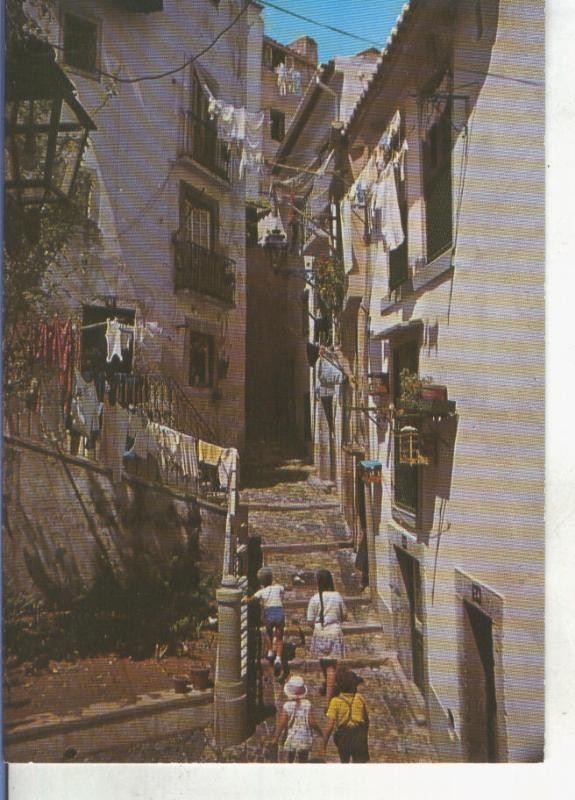 Postal 014332: Calle tipica de Alfama, Lisboa, Portugal