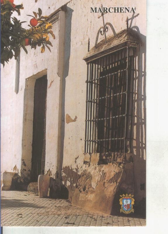 Postal 014334: Fachada antigua de la carcel en Marchena