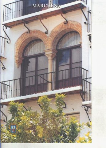 Postal 014337: Detalle de la Plaza Ducal en Marchena