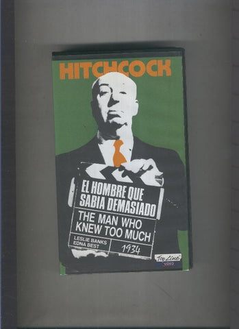 Video VHS: Hitchcock: El hombre que sabia demasiado